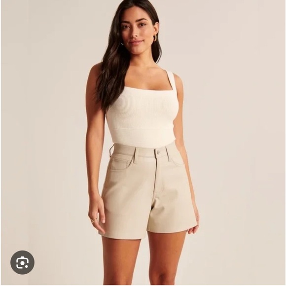 Abercrombie and Fitch, vegan leather shorts - Picture 1 of 9
